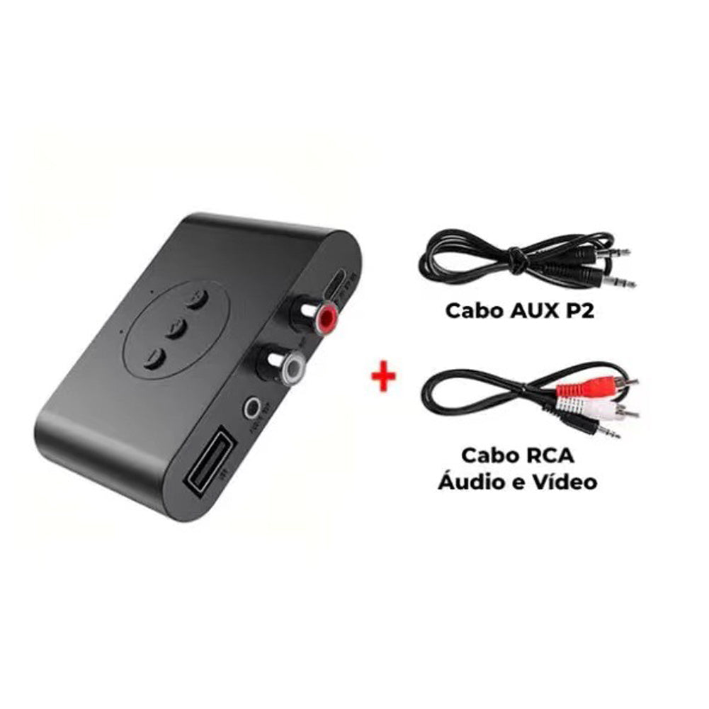 Audio Receiver Bluetooth 5.0 3.5mm AUX Jack U Disk NFC RCA Stereo Music Wireless Adapter with Mic for Car Kit Bluetooth Speaker