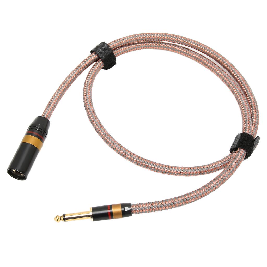 6.35mm to XLR Cable Low Loss Gold Plated ophile Level 14 Inch to XLR Male Cord for Speaker
