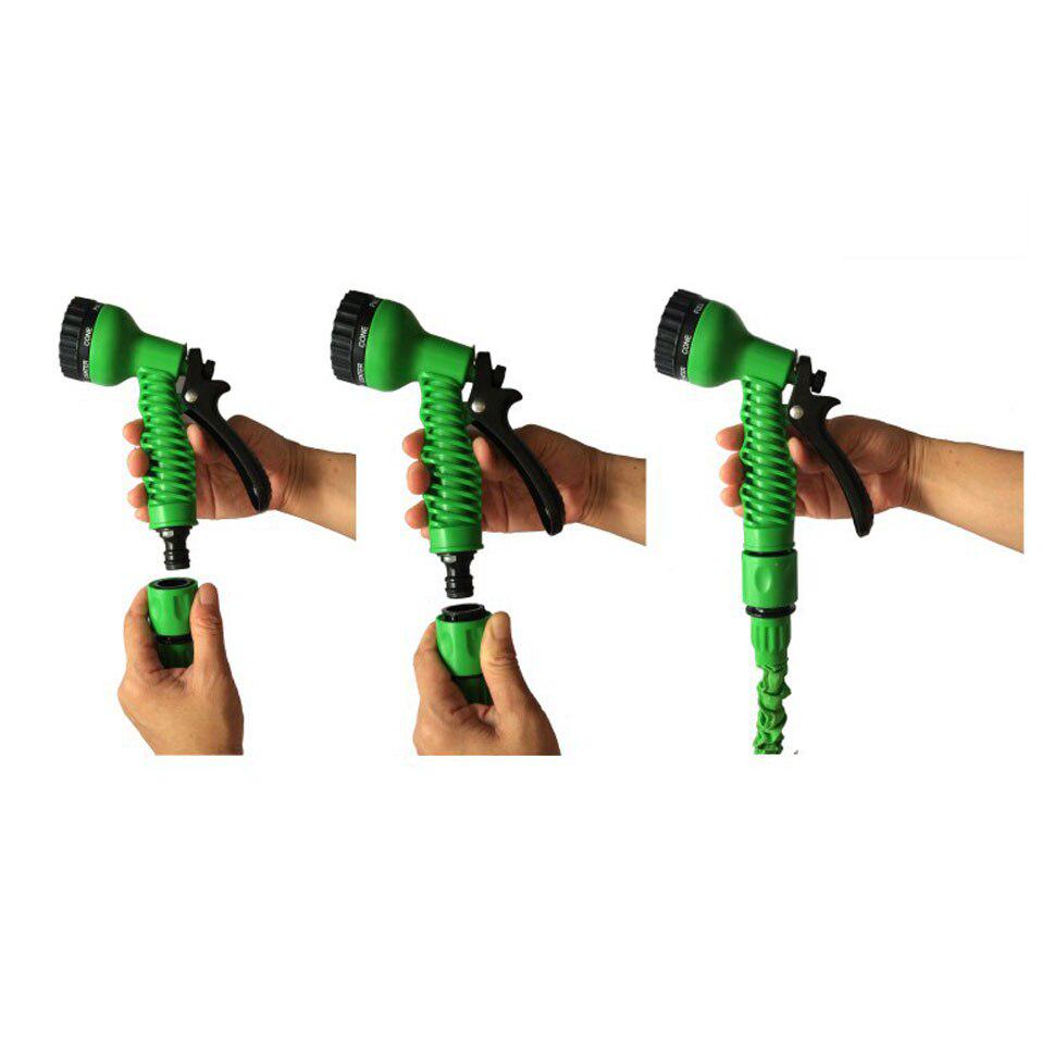 Tubo flessibile da giardino per acqua flessibile espandibile Tubi in plastica Pistola a spruzzo per irrigazione Spray per autolavaggio