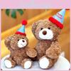 Adorable Teddy Bear Plush Toy Birthday Cap Bear Kids Gift Stuffed Doll Animal