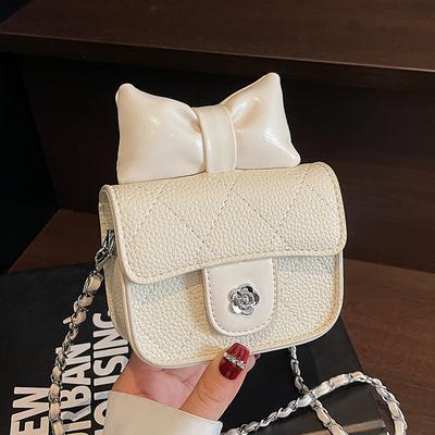 Wholesale Fashion Foreign Style Small Fragrant Style Chain Change Bag Sweet Princess Style Bow High Sense Messenger Bag