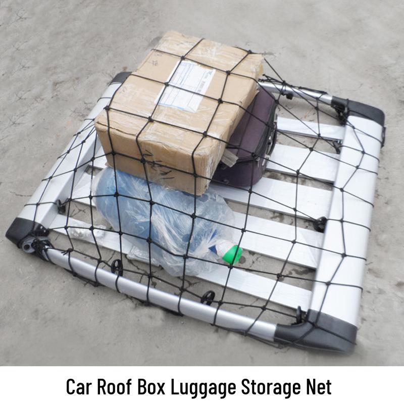 SUV Roof Luggage Rack Net for Off-road Vehicles Luggage Net Black