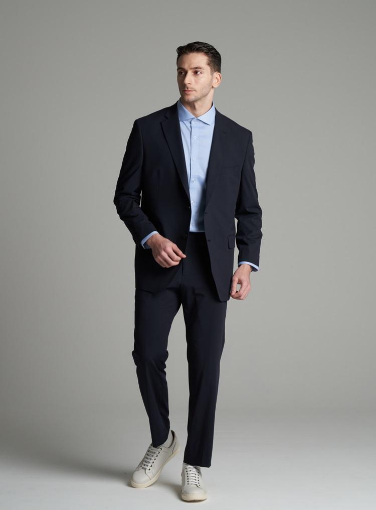 Comspace1980 [M~5Xl] Basic Single Setup Blazer [Navy]