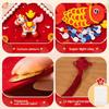 30x30cm Fu Character Pendant Hanging Happy Horse Year Lunar New Year Ornament Red Color DIY Crafts Big Fu Wall Pendant
