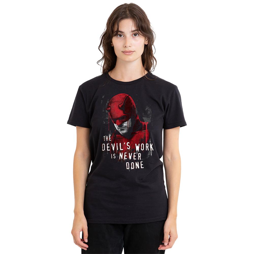 Daredevil Womens/Ladies Born Again The Devil´s Work Is Never Done T-Shirt