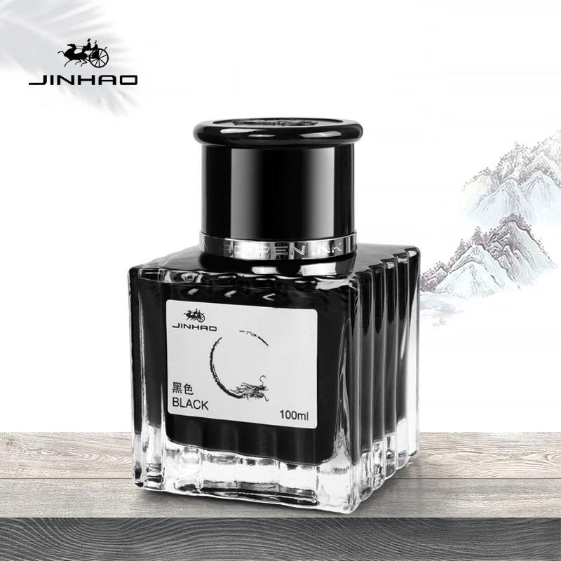 JINHAO 30/50/100ml Non-carbon Fountain Pen Ink Cartridge Refill Glass Bottled Ink Fountain Pen Office School Supplies Stationery
