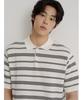 Binpolmen Striped Collared Neck Knit Ivory