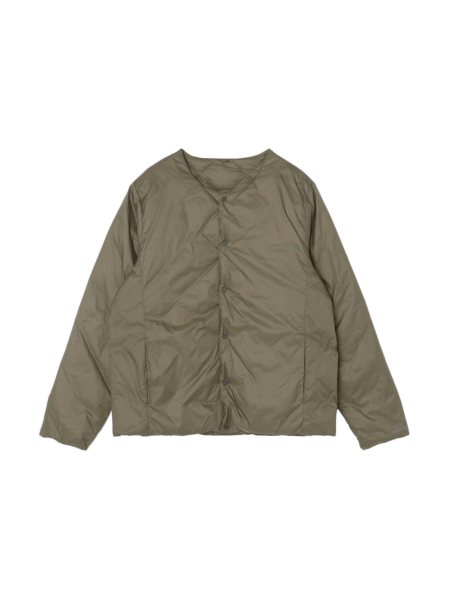 

Мужской двусторонний нейлоновый пуховый внутренний кардиган TAION, сделанный на заказ, можно стирать вручную, оливковый, размер S (714680024)