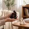 3D Printed Girl Puppy Tabletop Figurine Pet Lover Art Desktop Dog Statue  Mother's Day