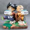 Dragon Ball Milk Goku Krillin Delivering Milk Childhood Goku Childhood Krillin Practice Shadow GK Figure Ornament
