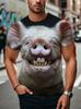 3D Print Funny Fat Pig T-Shirt Men Funny Pig Face Graphic Tees Summer Interest Fashion Short Sleeve Tops Street Unisex Tee Shirt