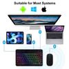 Hebräisch/Russisch/Spanisch/Portugiesisch/Koreanisch RGB-Hintergrundbeleuchtung Bluetooth-Tastatur Für IOS Android Windows iPad Samsung Tablet Laptop
