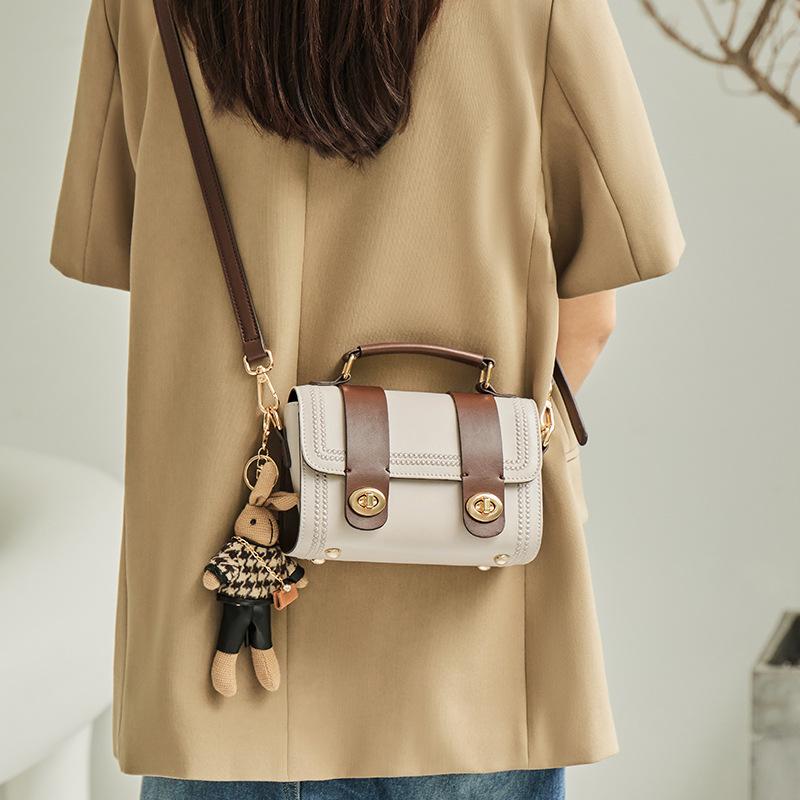 Mrs. Qiao Bag New Versatile Crossbody Bag Light Luxury Mini Bag High-Quality Texture Niche Genuine Leather Women's Bag