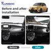 For Abarth 595 695 595C 695C/Fiat 500 500C 2016-2025 Real Dry Hard Carbon Fiber Sticker LHD Car Co-Pilot Dashboard Trim Panel