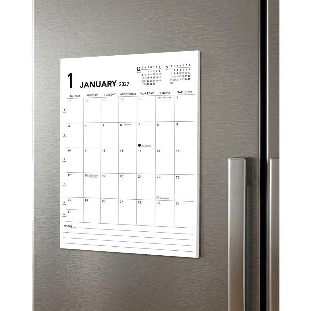 18-Month Magnetic Fridge Calendar Write-On Kitchen Wall Calendar New Monthly Wall Planner  Home