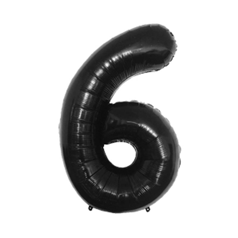 Small Digital Balloon 16-Inch Us Version Of Thin Body Decoration Birthday Party Aluminum Film Balloon Digital Balloon