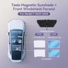 YZ For Tesla 2025 2026  Model Y Juniper Starship Blue ice Sun Shades Honeycomb magnetic Sunshade Glass Screen Front Rear Sunroof