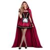 Red Riding Hood Cosplay Costume Long Cloak Halloween Role Play Outfit Anime Game Parties