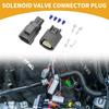 2 Pin Solenoid Valve Connector Plug - Car Male Female Wire Terminal Connector - for Toyota Plastic Gray - 1 Set