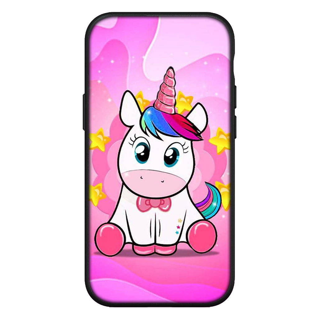 For iPhone 16 15 X XR Samsung Galaxy S24 S23 Plus Xiaomi Redmi Note 13 12 11 Pro Max 9 10 14 OPPO Huawei Cover Unicorn Rainbow Horse Anime Phone Case