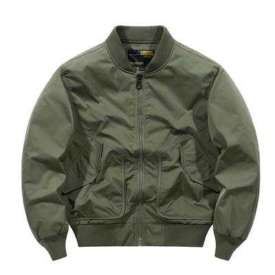 Thin Bomber Jacket Men's Spring and Autumn Loose Large Size Men's Baseball Jacket