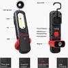 Rechargeable LED Work Light, 2-in-1 Inspection Light (360 Degree Rotation) and 5W COB LED Torch Light with Magnetic Base and Hook