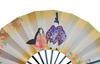 decorative featuring Hina with fan in a <Kyoto Fan> Double-sided fan, dolls/warriors, stand, box.