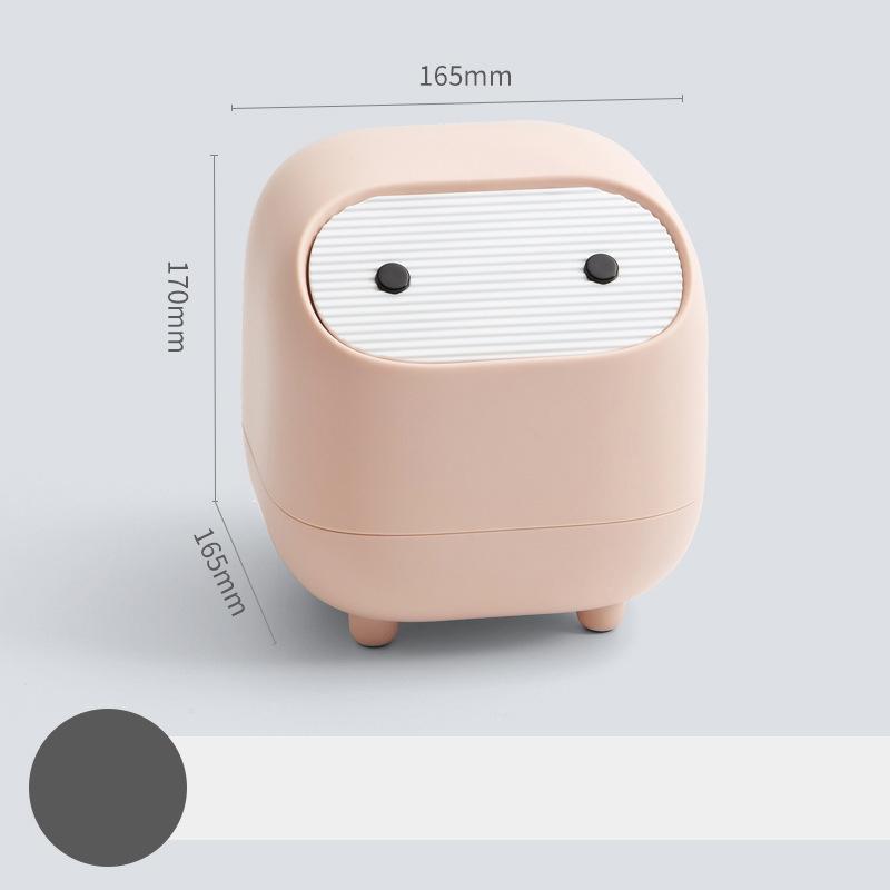 Ninja Desktop Trash Creative Small Office Mini Double Trash Can Cute Mini Storage Box