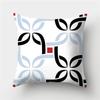 Grey Blue Pillowcase Geometric Cushion Cover Peach Skin Cushion Sofa Cushion Cushion Pillowcase Home Decor Pillowcase