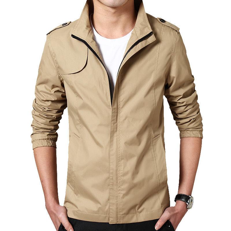 Men's Jacket Men's Spring and Autumn Casual Korean Version Handsome Pilot Jacket Men's Clothing