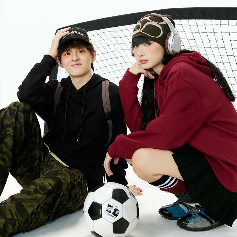 MINISO Men's American Style Hooded Graphic Sweatshirt Z