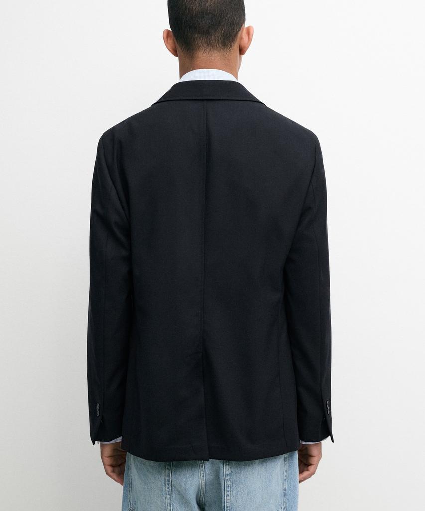 Massimo Dutti Cool Wool Textured Blazer