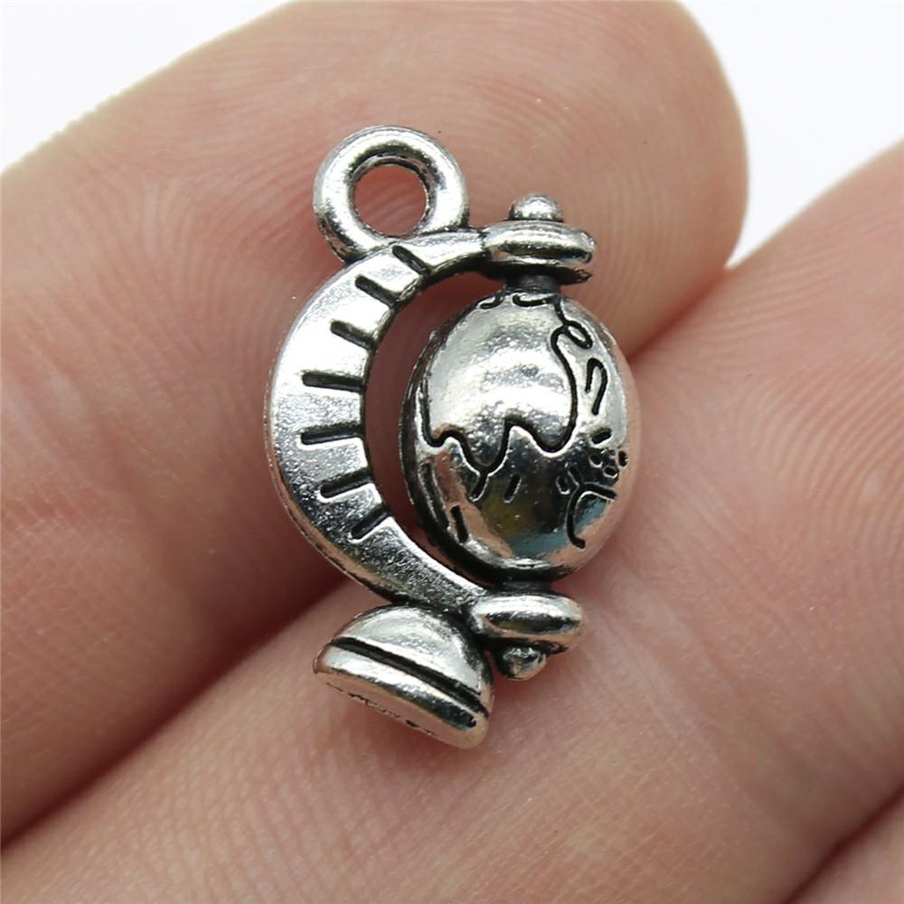 10pcs Daily Necessities Charms Umbrella Hair Dryer Broom Sofa Globe Pendants Jewelry Making Antique Silver Color