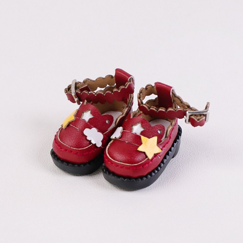 1 Pair Lightweight OB11 Uniform Shoes DIY Mini Doll Leather Boots  Clay Dolls
