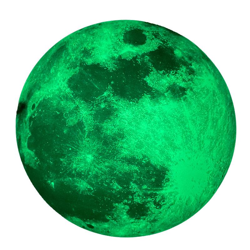 Adesivi Murali Stella e Luna Luminescenti per Camere di Bambini - Stelle Cadenti & Pois Decalcomanie Fluorescenti