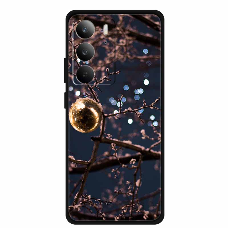

For Realme 14x 5G Global Christmas Case Soft Silicone Christmas Tree Back Cover for Realme 14x Case Santa Claus Protective Case Realme 14x 5G