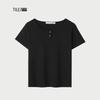 HLA Women's U-Neck Breathable Stretch T-Shirt