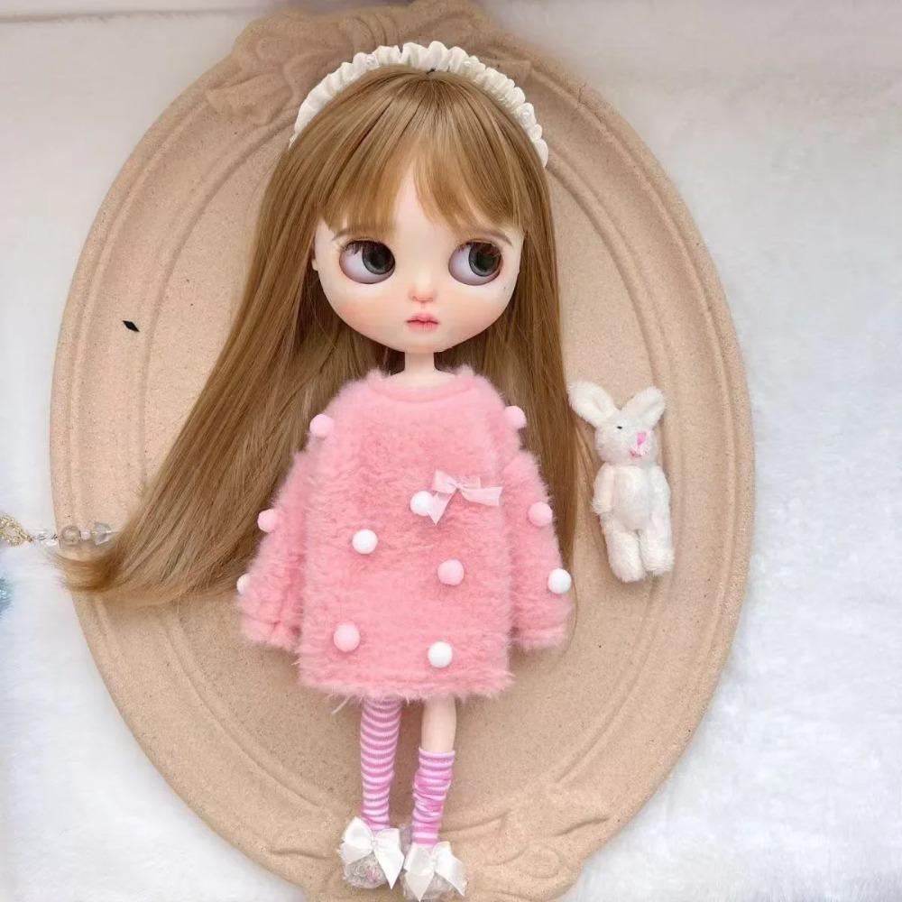 Fashion 1/6 Blythe Doll Clothes Sweater Set Barbir Doll Replace Clothes Ob24 Doll Outfit Accessories No Socks