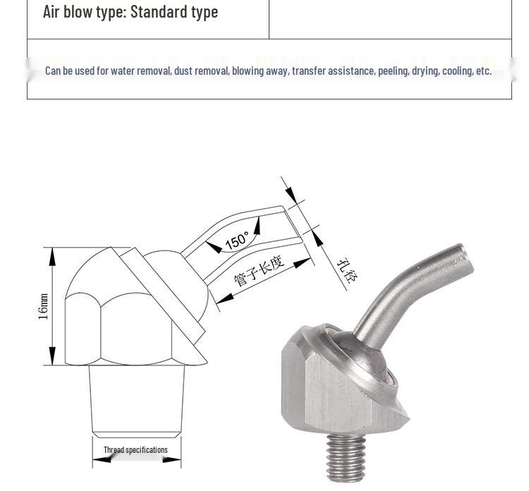 Stainless Steel High-Pressure Universal CNC Lathe Cooling Nozzle Head