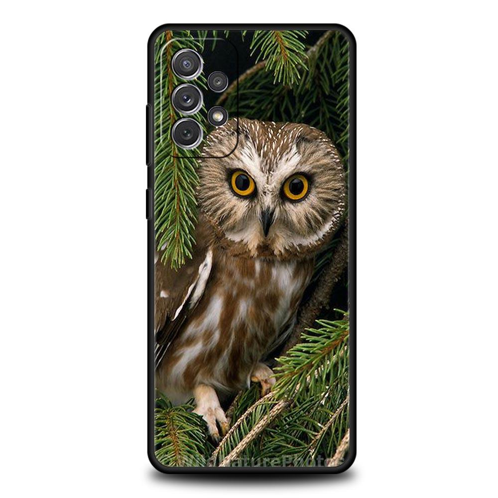 Cartoon Girl Gifts Lovely Owl Phone Case For Samsung A51 A71 A21S A12 A11 A31 A41 A03s A52 A32 A22 A13 A23 A33 A53 A73 5G Cover
