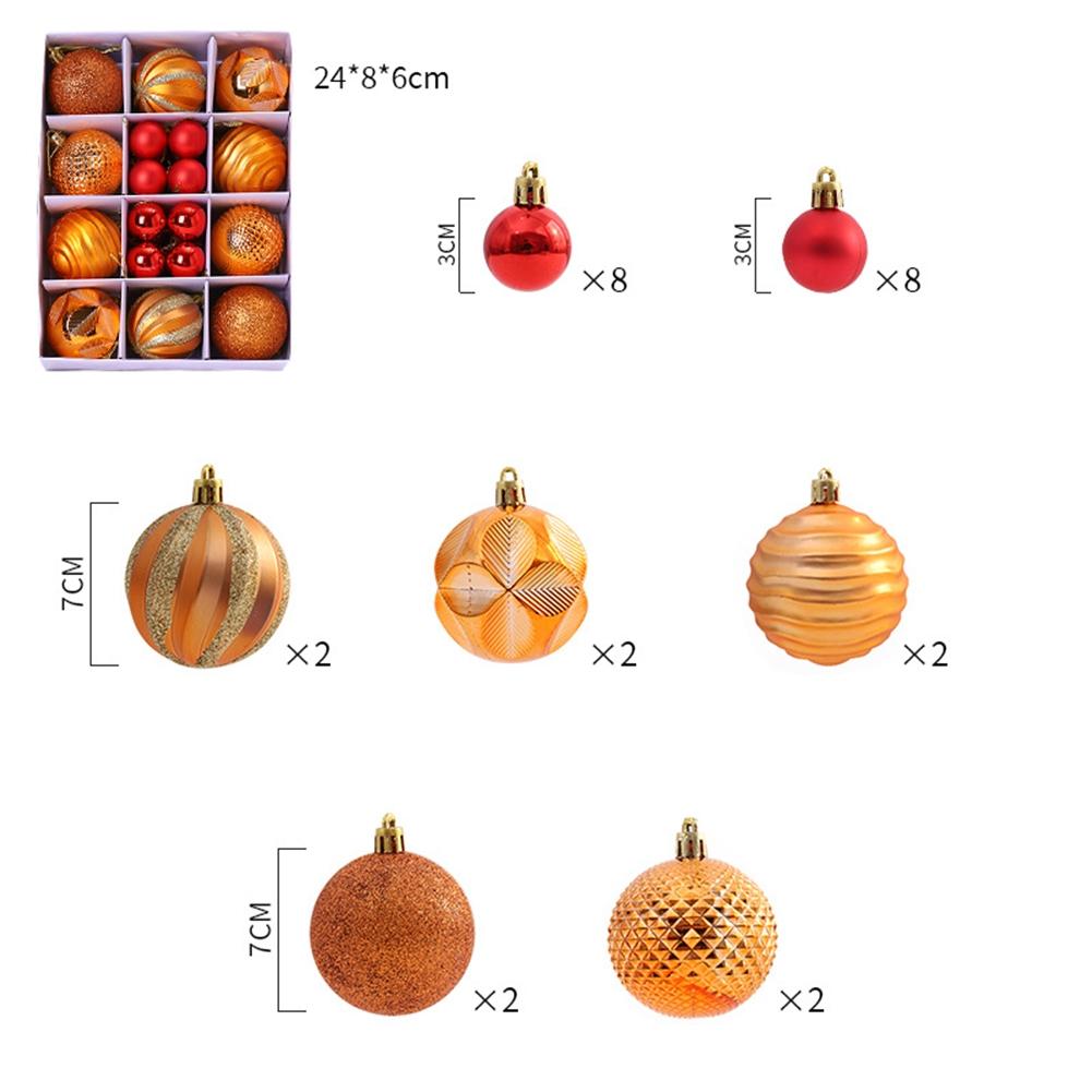 Stylish 26PCS Shatterproof Christmas Decorations Baubles Tree Pendants Green