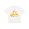 Palace Tri-Lager Bubble Triangle Logo Print Short Sleeve T-Shirt Unisex Tops White PAL-FW20-317