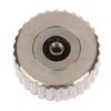 2 Piece Silver Color Steel Watch Crown 4.5Mm-7Mm Head Diameter With Flat Tube For Watches Repair L4429