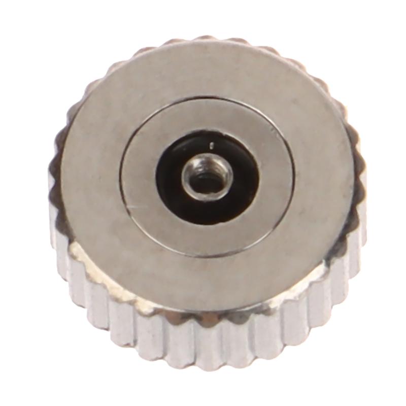 2 Piece Silver Color Steel Watch Crown 4.5Mm-7Mm Head Diameter With Flat Tube For Watches Repair L4429
