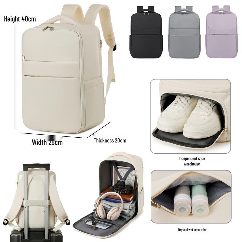 Unisex Large Capacity Lightweight Travel & Business Backpack with Laptop Compartment