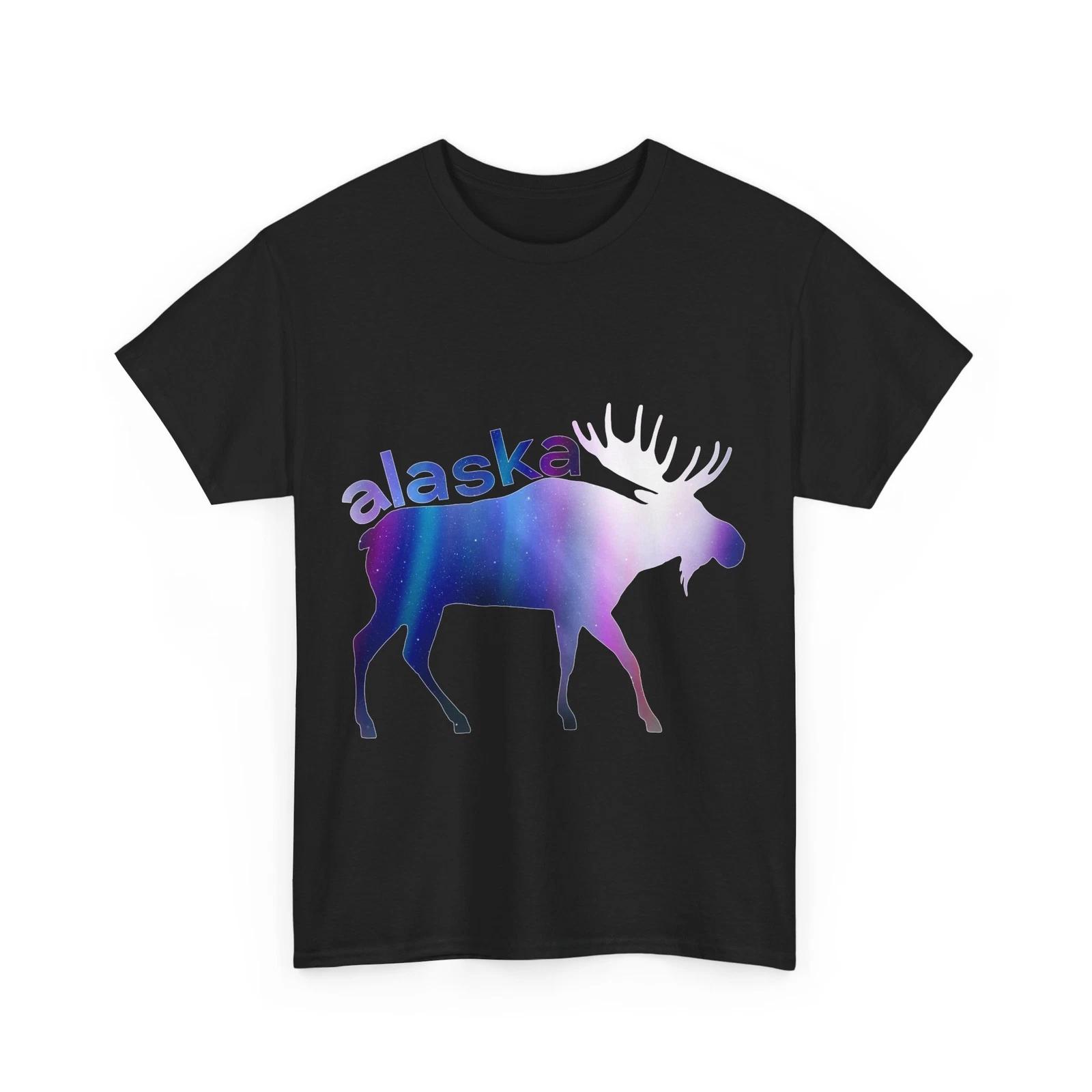 Alaska Shirt, Alaskan Moose Wildlife Animals Lovers Women Men T-shirt M