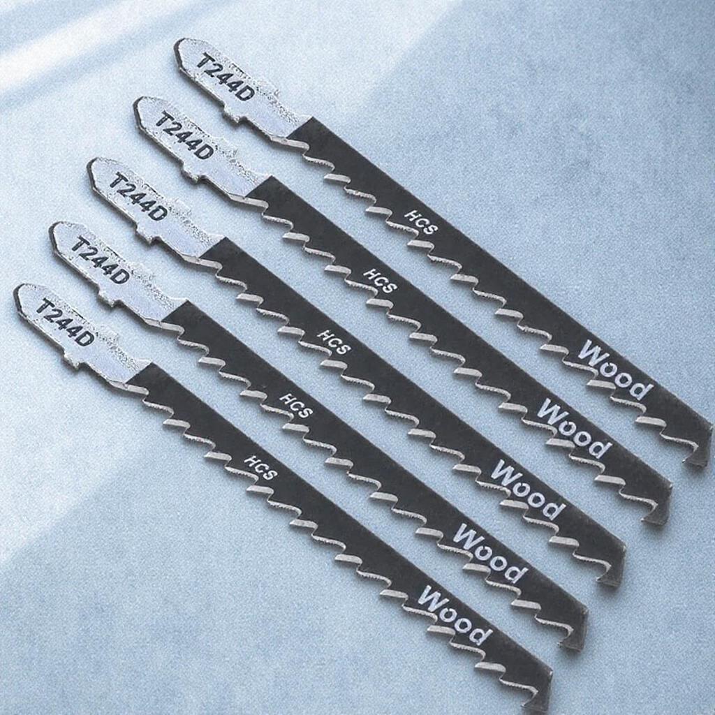 Jigsaw Blades Set for Wood and Metal Cutting 100mm HCS T101B T101D T144D T101BR T244D T127D T111C T111DGood Product