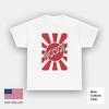 Hosoi Rising Sun 80s Emblem Skateboards Červený Klasický Potisk Trička