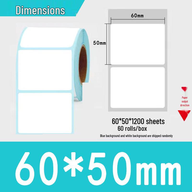 Three-Proof Thermal Label Paper 100x100mm & 70x20mm - Customizable for Label Printing