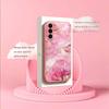 Pink gold texture Madam pink  Glass  PhoneCase for Samsung Galaxy S26 S25 S24 S23 S22 S21 FE Ultra Plus Dropresistant Female